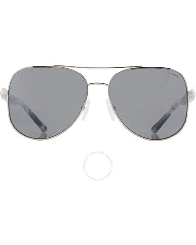 Michael Kors Silver Grey Gradient Square Sunglasses Mk112111538858