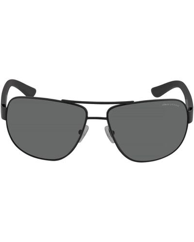 Armani Exchange Polarized Grey Pilot Sunglasses