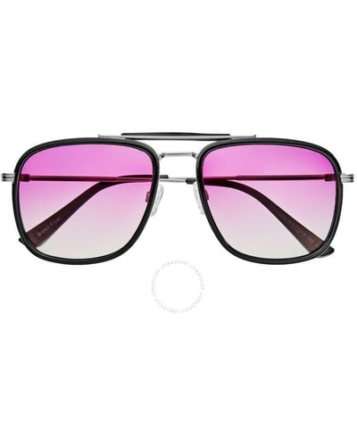 Breed Black Pilot Sunglasses Bsg068c5 - Pink