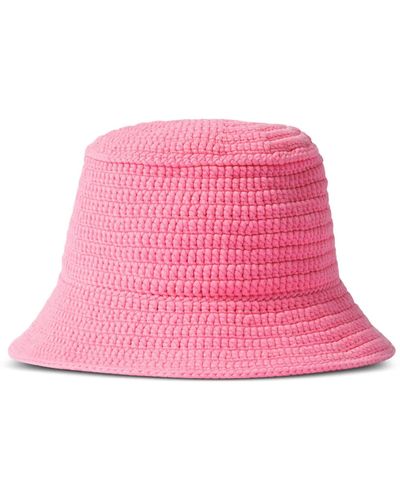 Burberry Crochet Bucket Hat - Pink