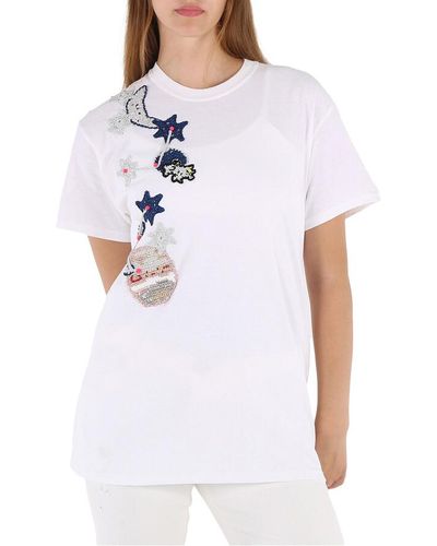Michaela Buerger Pig On Moon T-shirt - White