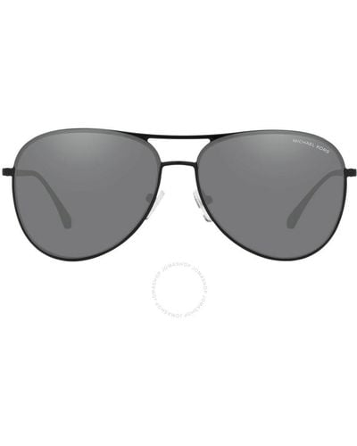 Michael Kors Dark Grey Mirrored Pilot Sunglasses Mk1089 10056g 59