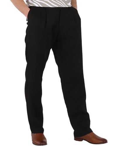 Roberto Cavalli Pleated Pants - Black