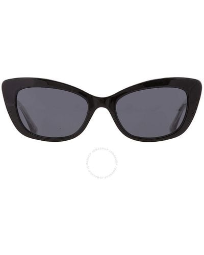Kate Spade Grey Cat Eye Sunglasses Merida/g/s 0807/ir 54 - Black