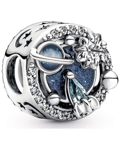 PANDORA Sterling Silver A Trip To The Galaxy Crystal Charm - Multicolour