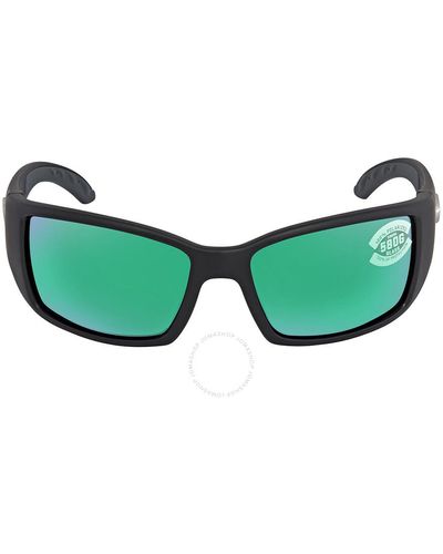 Costa Del Mar Blackfin Green Mirror Polarized Glass Sunglasses Bl 11 Ogmglp 62