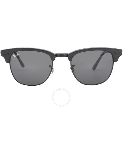 Ray-Ban Clubmaster Marble Dark Grey Square Sunglasses Rb3016 1305b1 49