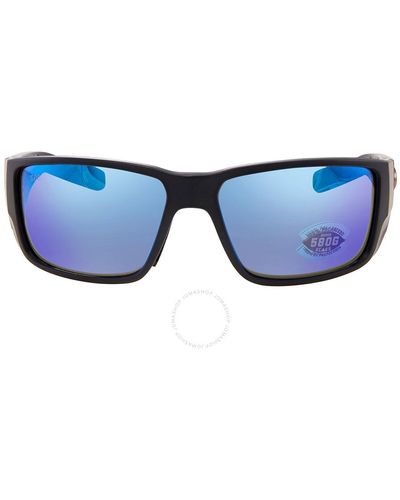 Costa Del Mar Blackfin Pro Blue Mirror Polarized Glass Sunglasses 06s9078 907801 60