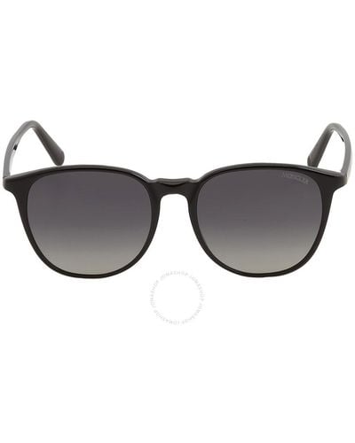 Moncler Gray Gradient Round Sunglasses