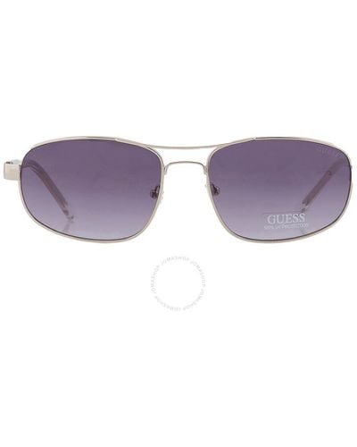 Guess Factory Blue Gradient Rectangular Sunglasses Gf5103 10w 60 - Purple