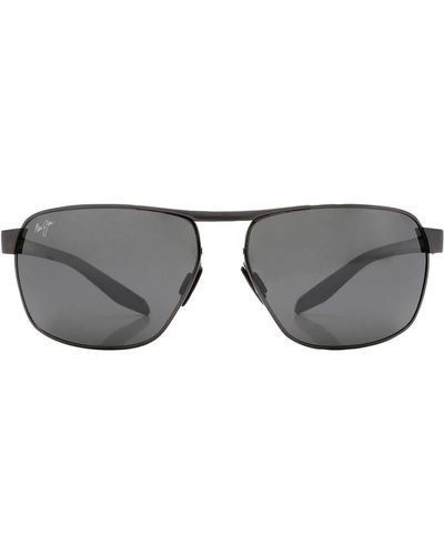 Maui Jim The Bird Nuetral Gray Rectangular Sunglasses 835-02c 62 - Black