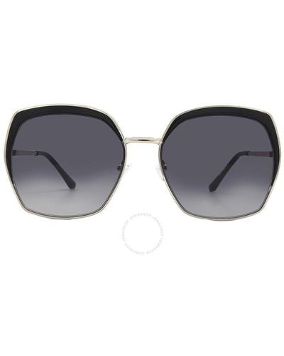 Guess Factory Smoke Gradient Butterfly Sunglasses Gf0410 32b 59 - Gray