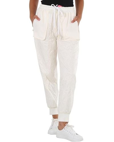 Moncler Quilted Track Pants - White
