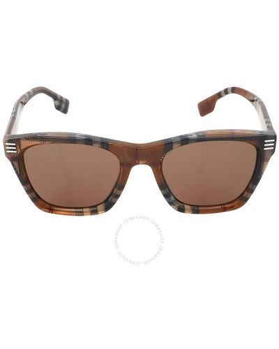 Burberry Cooper Dark Brown Square Sunglasses Be4348 396673 52
