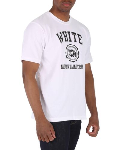 White Mountaineering Mountaineering Short Sleeve University Logo Print T-shirt - White