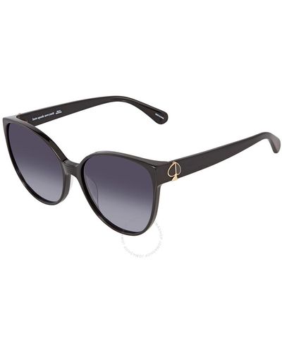 Kate Spade Grey Gradient Cat Eye Sunglasses Primrose/g/s 0807/9o 60 - Black
