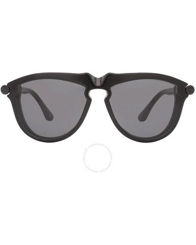 Burberry Dark Gray Pilot Sunglasses Be4417u 300187 58 - Black