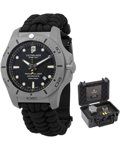 Victorinox I.n.o.x. Professional Diver Quartz Black Dial Watch