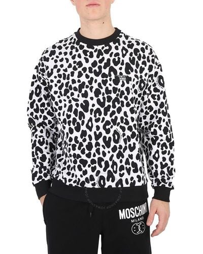 Moschino Underwear Animal Print Cotton Sweatshirt - Black