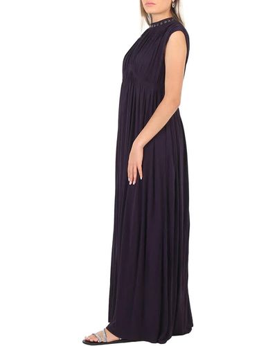 Chloé Long Column Dress - Blue