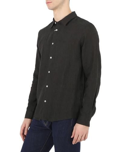 A.P.C. Chemise Vincent Linen Shirt - Black