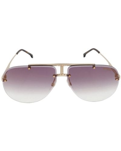 Carrera Gold Gray Pilot Sunglasses 1052/s 02f7/fq 65 - Purple