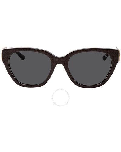 Michael Kors Lake Como Dark Grey Solid Cat Eye Sunglasses Mk2154 370687 54