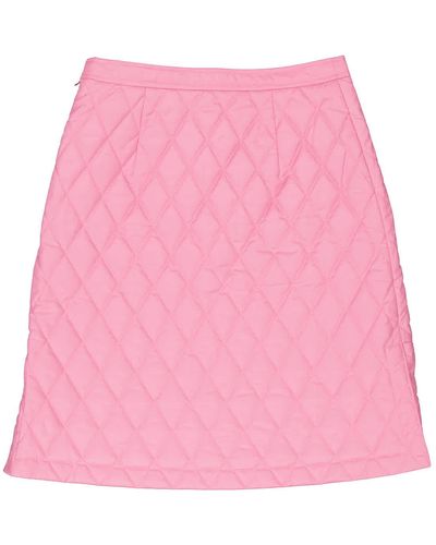 Burberry Diamond Quilted Skirt - Pink