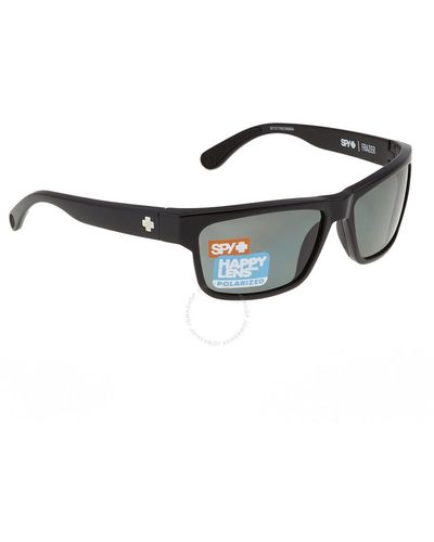 Spy Frazier Happy Grey Green Polarized Square Sunglasses 673176038864 - Black