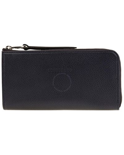 Longchamp Zip-around Wallet - Blue