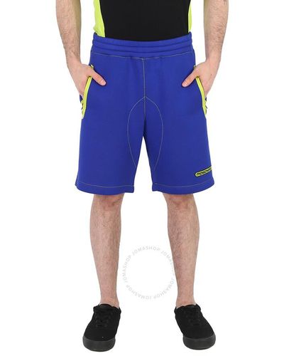 Moschino Logo-print Jersey Track Shorts - Blue