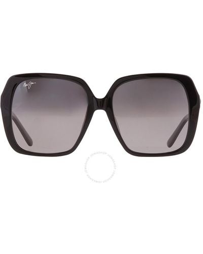 Maui Jim Poolside Neutral Grey Square Sunglasses Gs838-02 55 - Brown