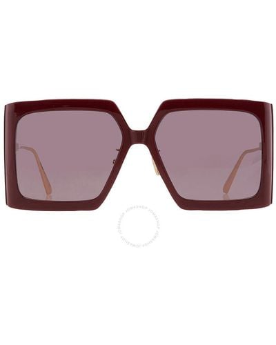 Dior Bordeaux Square Sunglasses Solar S2u Cd40039u 66s 59 - Brown