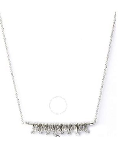 Charriol Sugar White Topaz Silver Chain Necklace - Metallic