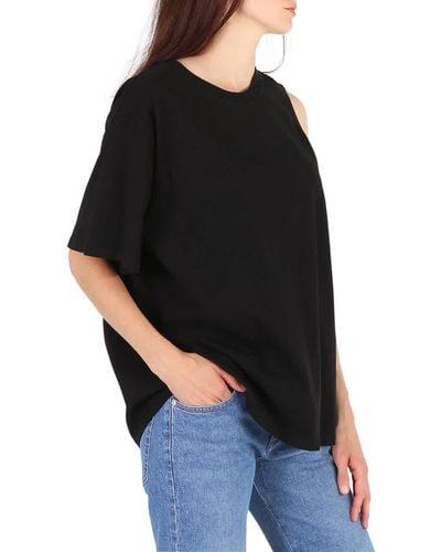 Agolde Della Asymmetrical T-shirt - Black