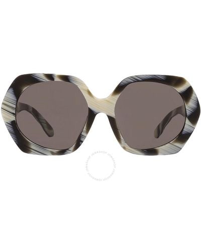 Tory Burch Brown Irregular Sunglasses Ty7195u 194203 55 - Multicolor