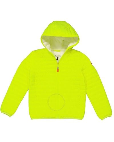 Save The Duck Kids Fluo Gillo Puffer Jacket - Yellow