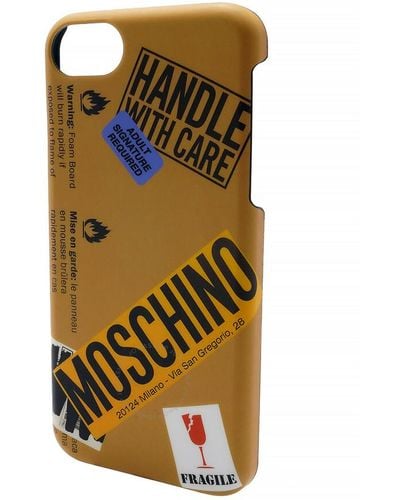 Moschino Logo Print Iphone 6/6s/7 Case - Metallic