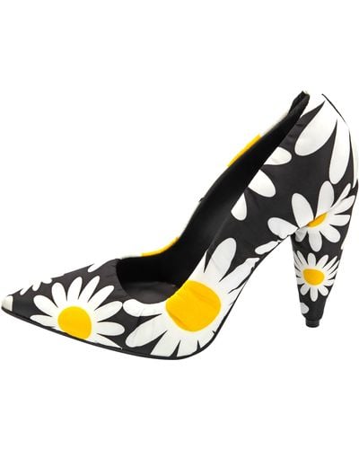 Moncler Floral Daisy Pointed-toe Court Shoes - Blue