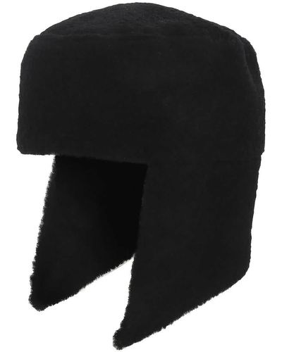 Burberry Shearling Trapper Hat - Black