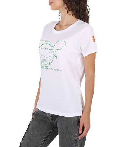 Save The Duck Vivian Turtle Print T-shirt - White