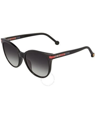 Carolina Herrera Gradient Square Sunglasses She830 0700 54 - Black