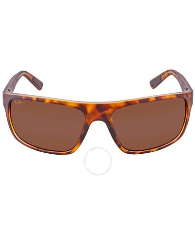 Maui Jim Byron Bay Hcl Bronze Rectangular Sunglasses H746-10m 62 - Brown