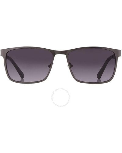 Kenneth Cole Gradient Smoke Square Sunglasses Kc1329 09b 57 - Purple