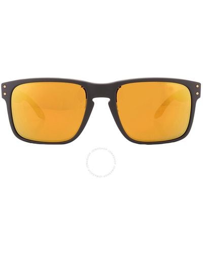 Oakley Holbrook Prizm 24k Polarized Square Sunglasses Oo9102 9102w4 - Brown
