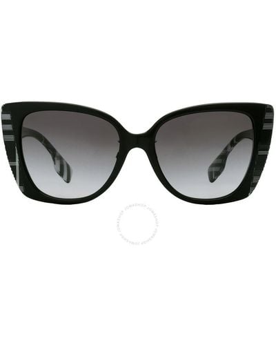 Burberry Meryl Grey Gradient Butterfly Sunglasses Be4393f 40518g 54 - Black