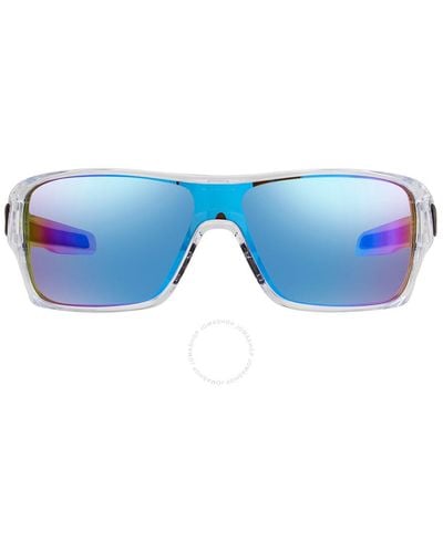 Oakley Turbine Rotor Prizm Sapphire Wrap Sunglasses Oo9307 930729 32 - Blue