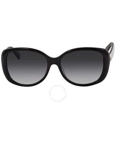 Kate Spade Dark Gray Gradient Rectangular Sunglasses Amberlyn / F / S8079o 57 - Black