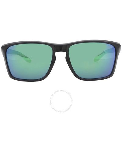 Oakley Sylas Prizm Jade Rectangular Sunglasses - Green
