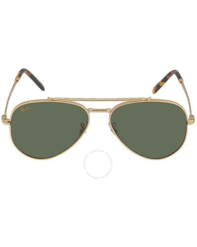 Ray-Ban New Aviator Green Sunglasses